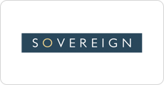Sovereign logo on white background